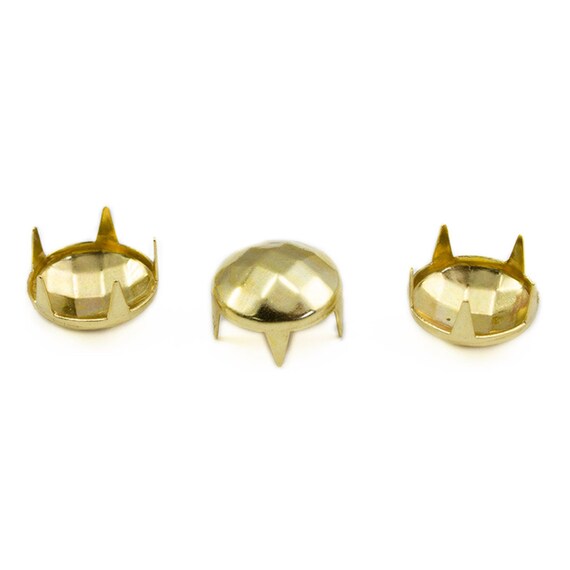 Studs for Clothing - Fabric Studs - Faceted Studs - Gold or Silver