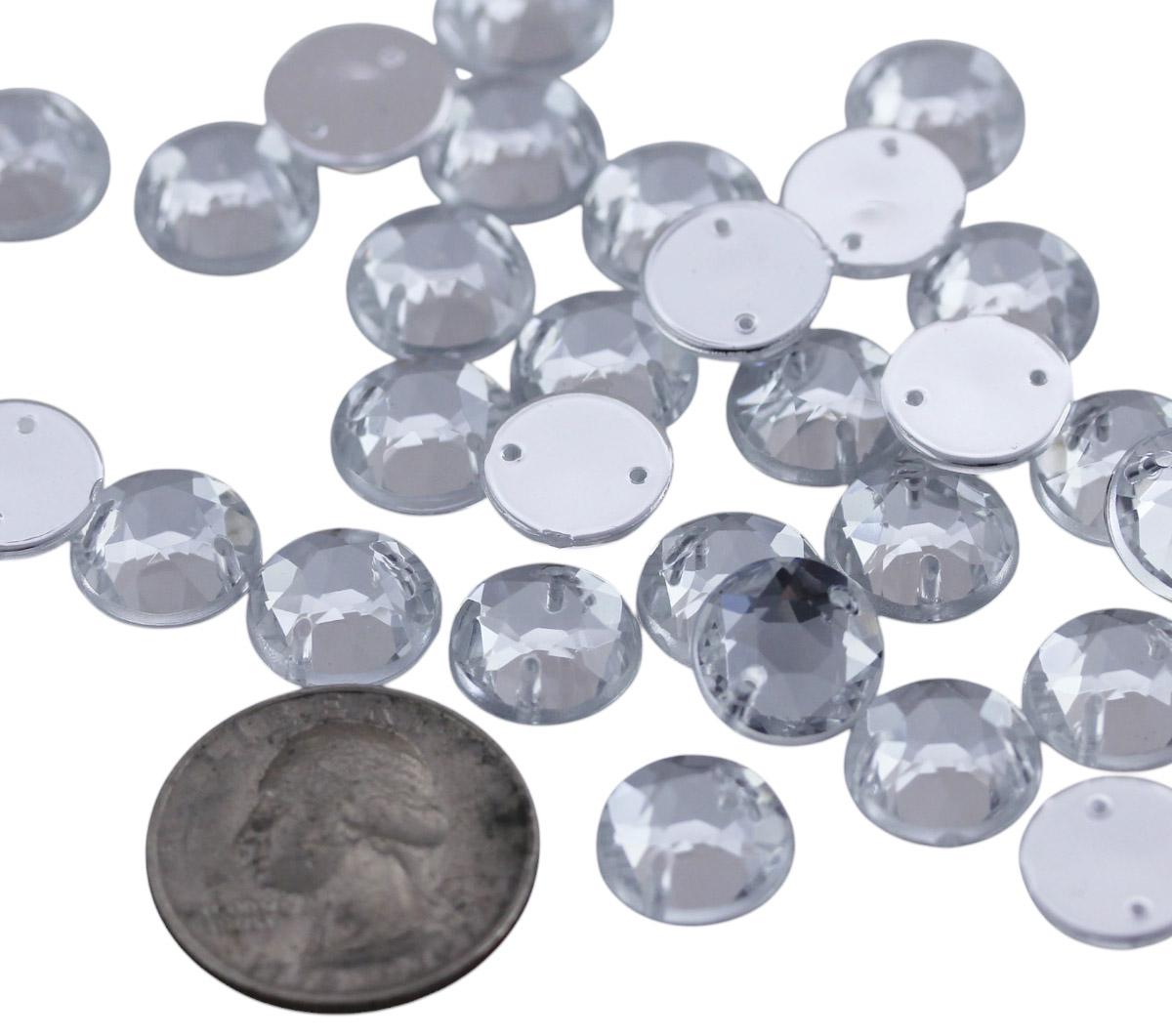 25mm Flat Back Round Acrylic Rhinestones Plastic Circle Gemstones for 25mm Flat Back Round Acrylic Rhinestones Plastic Circle Gemstones for