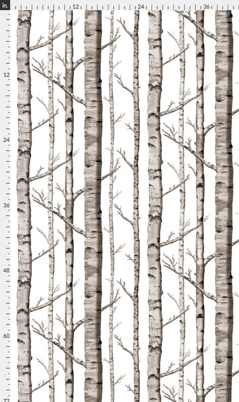 birch tree crib sheet