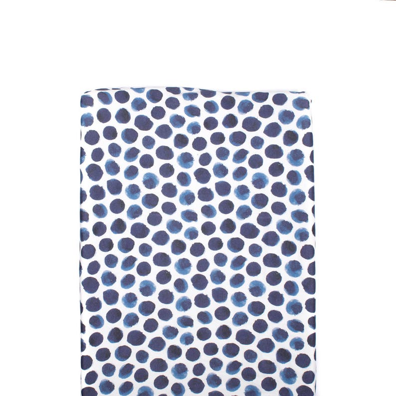 Indigo Watercolor Dots Changing Pad Cover Changing Pad Cover Watercolor Navy Dots Changing Pad Cover Minky Changing Pad Modern Nursery