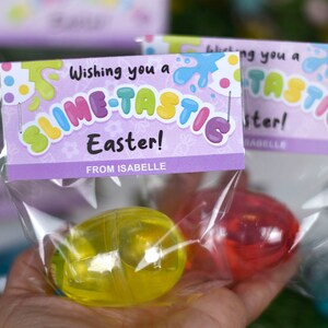 Printable Easter Slime Egg Bag Topper for Kids Gift | Easter Classroom ...