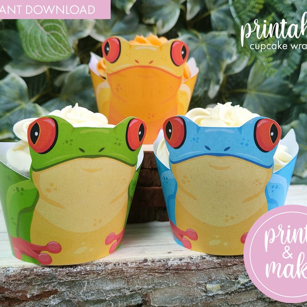 Frog Cupcakes - Etsy