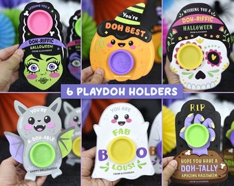Suportes para Play Doh de Halloween: 6 designs para imprimir (PDF)