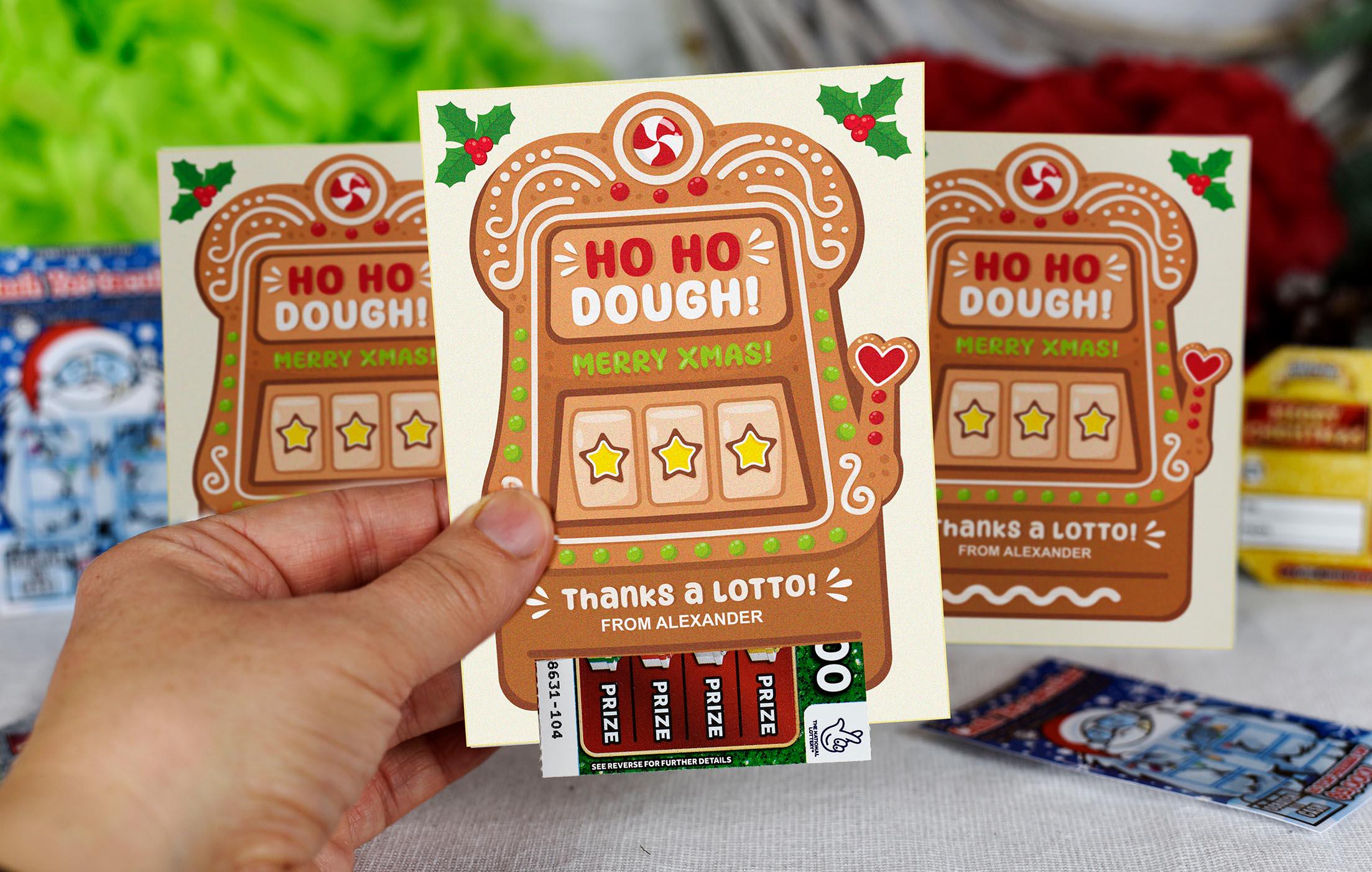 Printable Christmas Lottery Ticket Scratch Card Holder (PDF) - Etsy