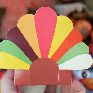Printable Thanksgiving Gift Box | Thanksgiving Favor | Printable Turkey ...