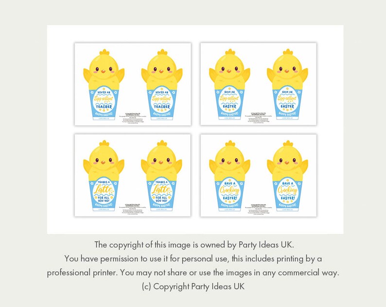 Printable Easter Gift Card Holder: Bunny & Chick Design (PDF) - Etsy