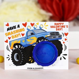 Monster Truck Valentine's Day Play Dough Card (Digital Download) image 7