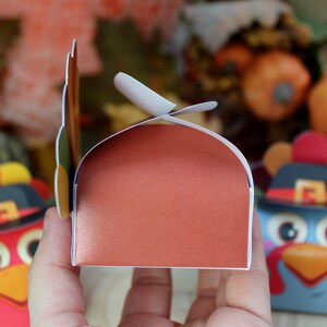 Printable Thanksgiving Gift Box | Thanksgiving Favor | Printable Turkey ...