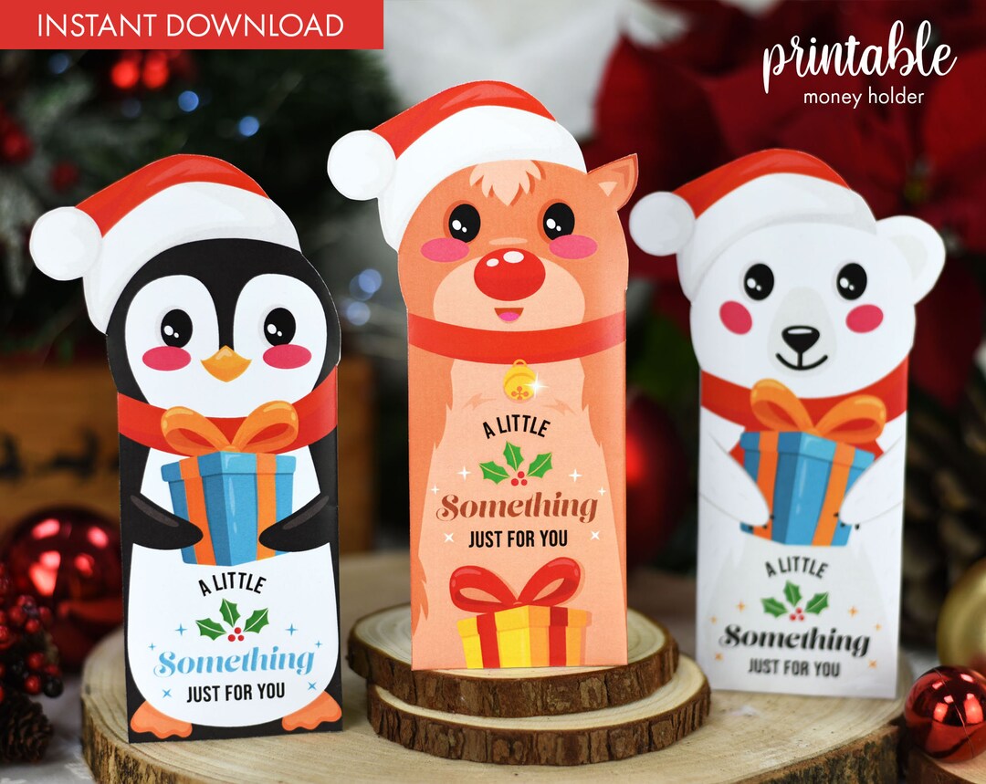 Printable Christmas Money Holders Christmas Gift Card Holders 5 Cute