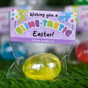 Printable Easter Slime Egg Bag Topper for Kids Gift | Easter Classroom ...