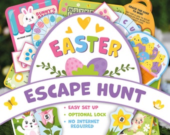 Easter Escape Room Hunt: Kids Activity Game (Printable PDF)