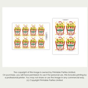 Printable Christmas Popcorn Tag | Christmas Gift Tag for Kids ...