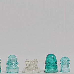 Glass Insulators - 5 for 1 price