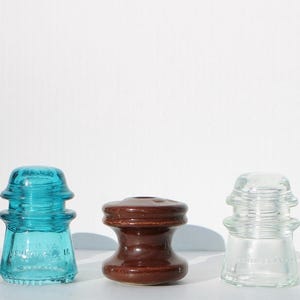 Glass Insulators 5 for 1 price
