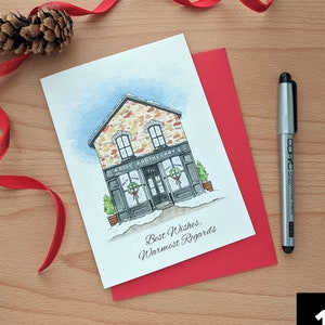 Christmas Rose Apothecary Greeting Card