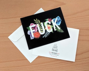 F*ck Thank You Cards, Funny Greeting Cards, Thank You Cards Birthday, Greeting Cards Handmade, Congratulations, Obscene Cards, Inappropriate