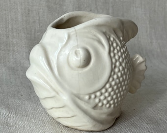 McCoy Rare White Puffer Fish Planter