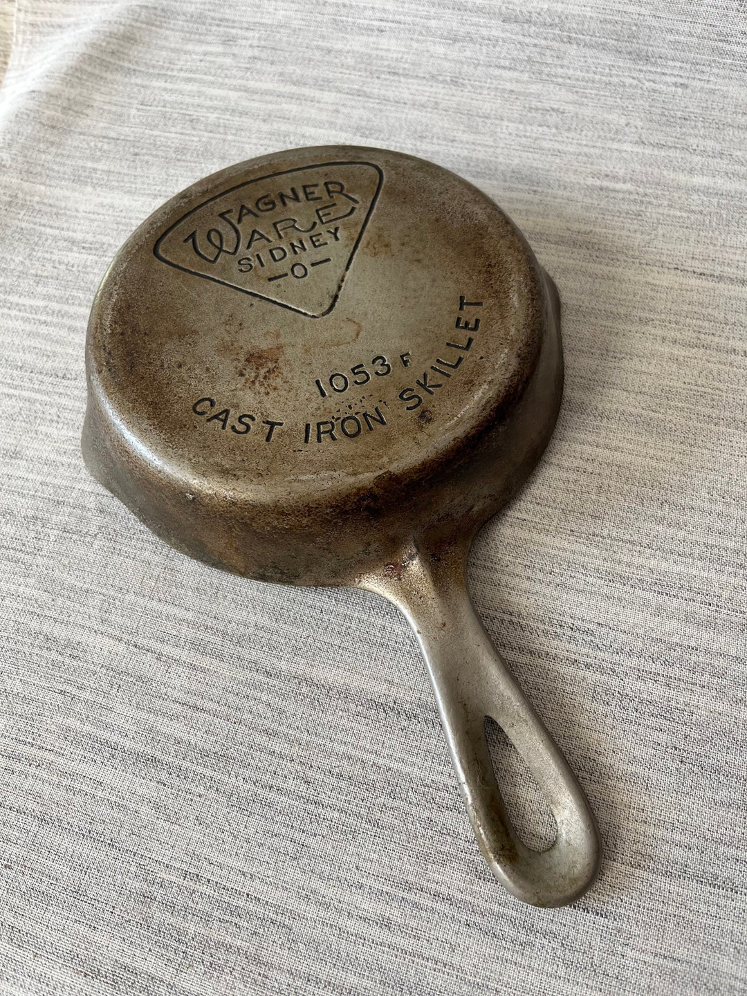 Wagner Ware Pie Logo 3 Cast Iron Skillet 1053F Etsy