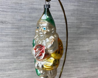 Vintage W German Clown Ornament