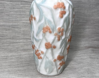 1920s Phoenix Glass Bittersweet Design Vase