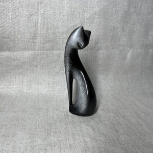 Black MCM Sitting Cat by Cmielow