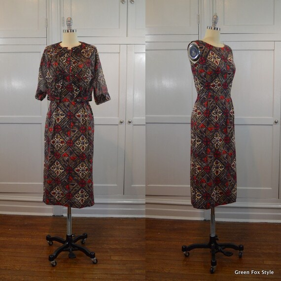 Gay Gibson Sheath Dress and Sheer Crop Jacket