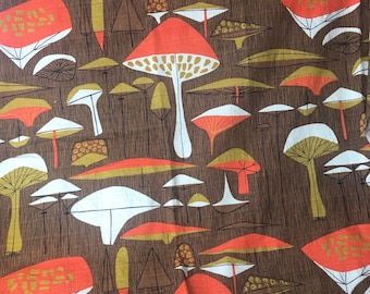 1 yd Vintage Mushroom Bark Cloth