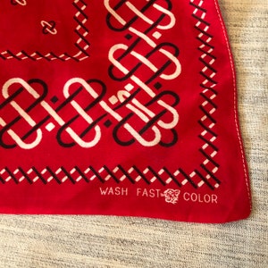 Vintage Tiger Red Links WashFast Bandana