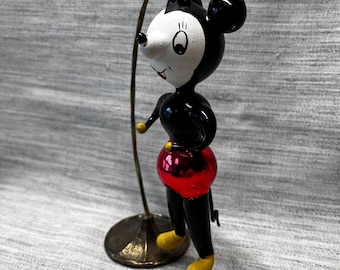 Vintage De Carlini Mickey Mouse Ornament Italy