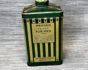 Vintage Mennen Talcum For Men Tin