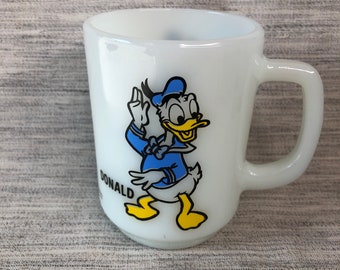 Donald Duck Pepsi Collector Milk Glass Mug