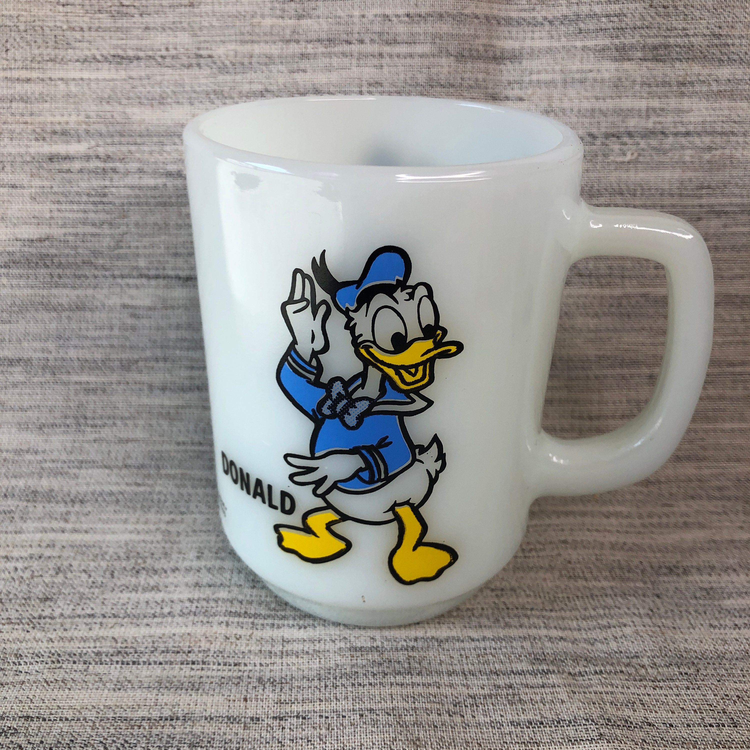 Collection of Mugs, Donald Duck, Hazel Atlas Farm Animal and Mickey - Ruby  Lane