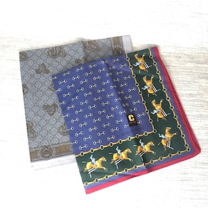 Two Armando Caruso Men&#39;s Handkerchiefs Vintage New
