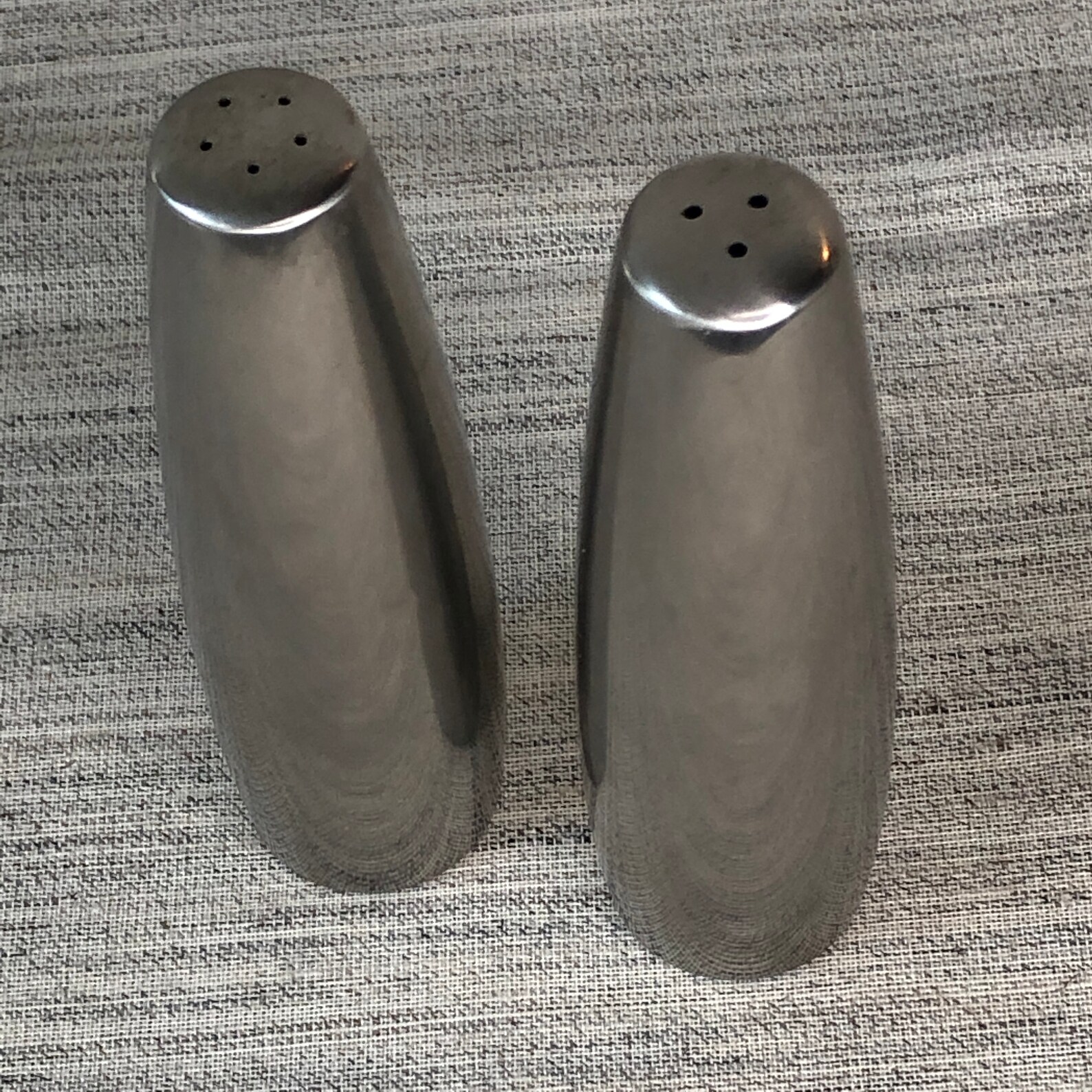 Dansk Stainless Steel Salt and Pepper Shakers made in Danmark Etsy