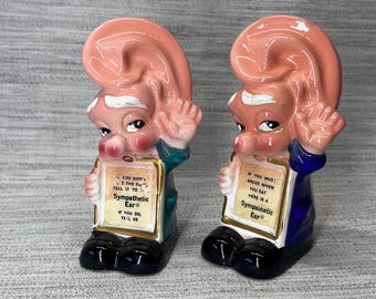 Vintage Art Anson Sympathetic Ear Salt & Pepper