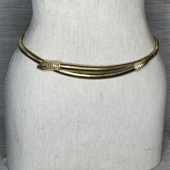 Accessocraft New York Gold Snake Belt with Snake H