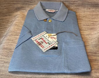 Vintage New with Tags California Men's Light Blue Polo
