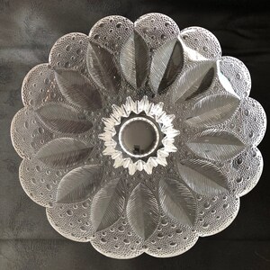 Vintage Medea Dew Drops Lead Crystal Centerpiece Bowl Vintage