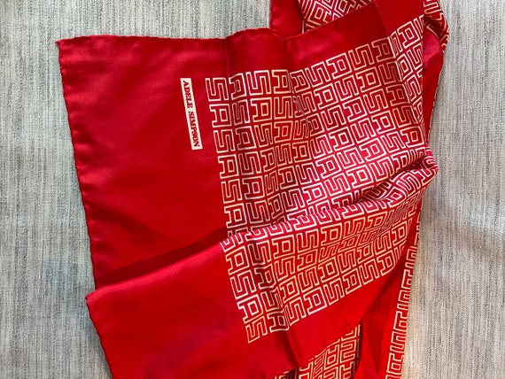 Vintage Adele Simpson Monogram Scarf - image 2