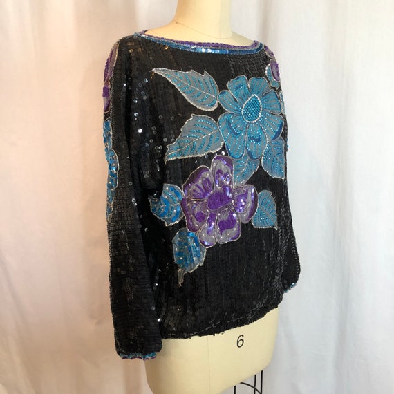 Floral Sequin Top By Judith Ann Creations - image 2