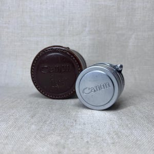 Vintage Canon 50 mm Lens in Leather Case