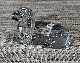 Swarovski Mother Sheep Lying Crystal Figurine