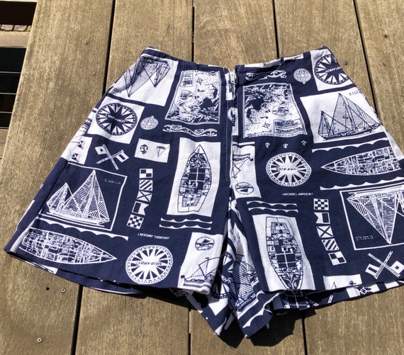 Navy and White Ships Ahoy Vintage Skort - image 8