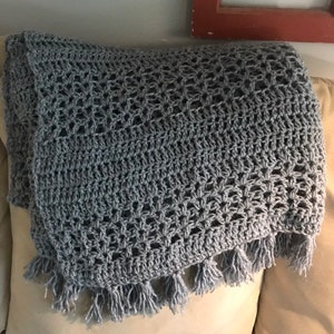 Boho Crochet Throw- Extra Width