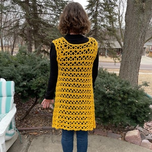 Crochet Vest- Sleeveless Cardigan Sweater