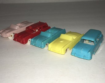 5 GARGLE BALLOON CARS OLD STOCK NEW SEALED 1970/'s FREAKIES CEREAL