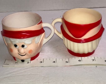 Vintage Keebler Elf Plastic Cups