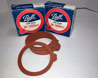 2 Boxes of Unused Ball Wide Mouth Jar Rubbers