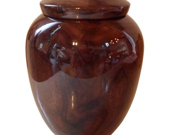 Pure Style Black Walnut Wood Handcrafted Urn - Varied Sizes