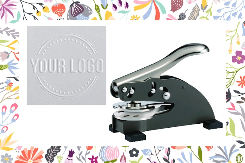 Custom Embosser Logo Embosser Monogram Embosser Wedding Etsy